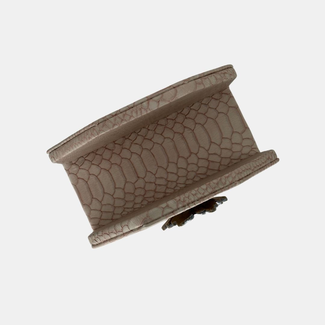 White Flower - Synthetic Leather Napkin Holder