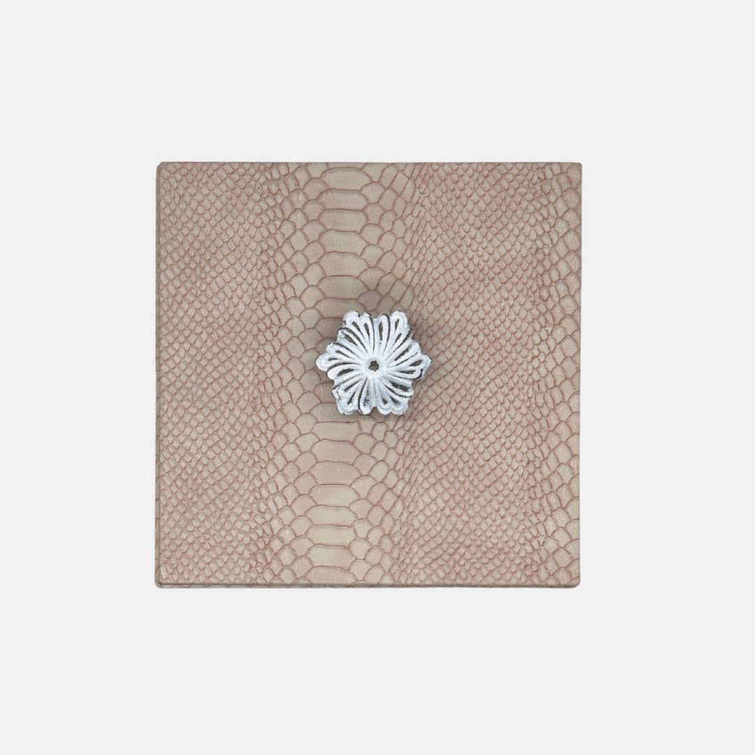 White Flower - Synthetic Leather Box