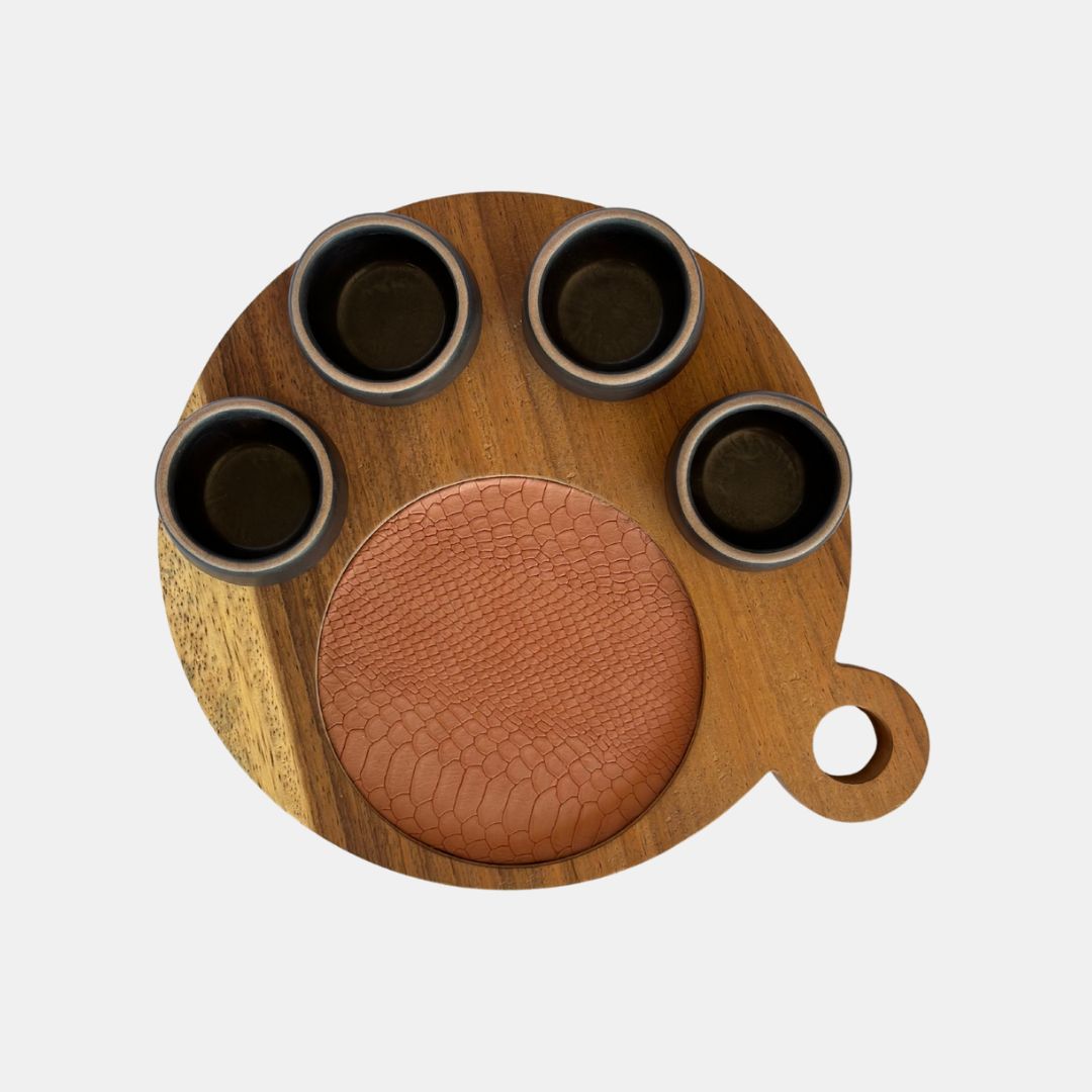 Mezcalero Arena (Set of 4) with Serving Tray