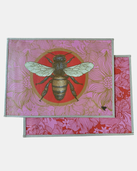 Pink Bee Placemat (Set of 4)